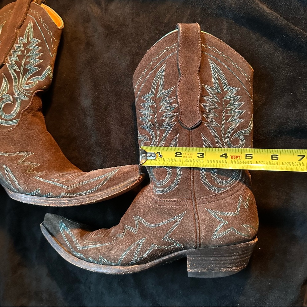 Old Gringo cowboy boots brown suede embroidered coastal cowgirl leather western - Picture 17 of 17